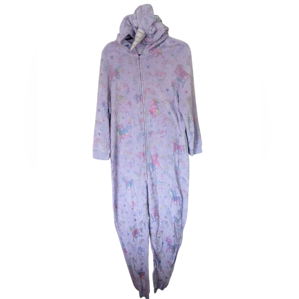 The Children's Place Unisex Adult Purple Unicorn Onesie Pajamas Extra Large